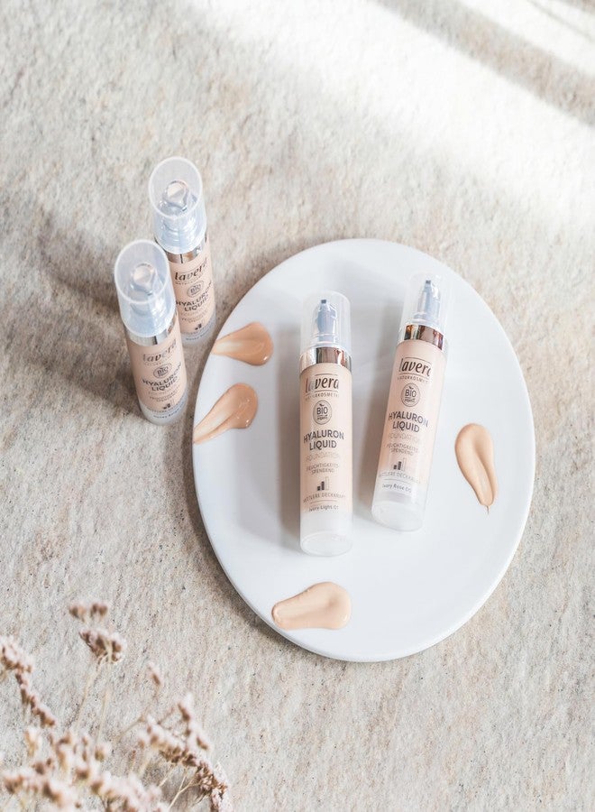 lavera Hyaluron Liquid Foundation - Cool Ivory 02 - Foundation Make Up with Hyaluron & Almond Oil for a Flawless Complexion - Face Make Up - PETA Certified - Vegan - Made in Germany - 1 Fl Oz - Image 5